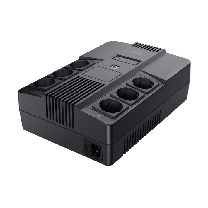 Ups Maxxon - Trust - Batteria da 800 VA - 6 Prese - Nero