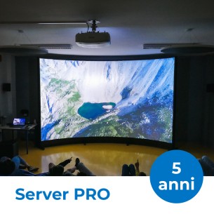 Arena Cinema Immersiva Curva - Licenze 5 ANNI e MediaServer PRO - Installazione Standard Inclusa