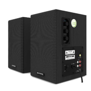 Coppia di casse preamplificate da 100W - ECO100PLUS - con funzione ECO - Colore Nero