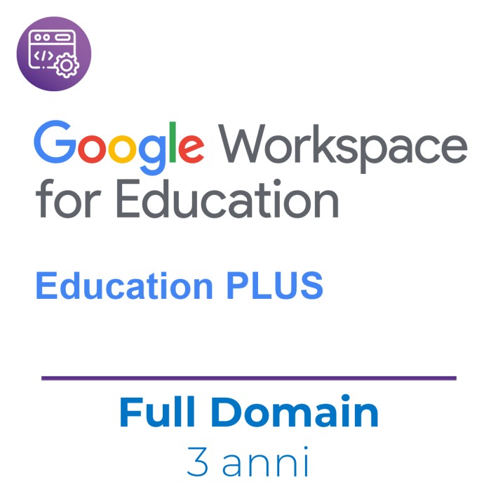 Education Plus New 3 Anni ( FULL DOMAIN ) Nuova Attivazione da acquistare per il numero di studenti iscritti