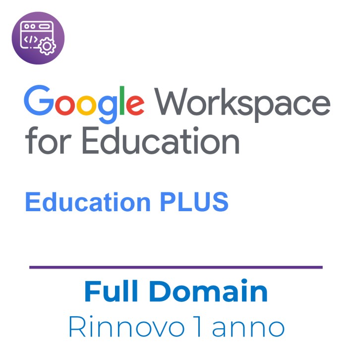 Education Plus RNW 1 Anno ( FULL DOMAIN ) Rinnovo da acquistare per il numero di studenti iscritti