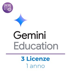 Kit Google Education 3 Licenze Gemini Education - Nuova Attivazione - Comprensivo di ausilio all’avviamento e risorse