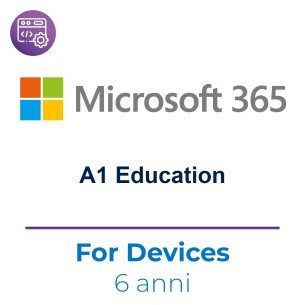 Microsoft 365 A1 For Device Faculty - 6 Anni - Non Annullabile - Licenza Disp/Utente Legata Al Dispositivo Di Installazione