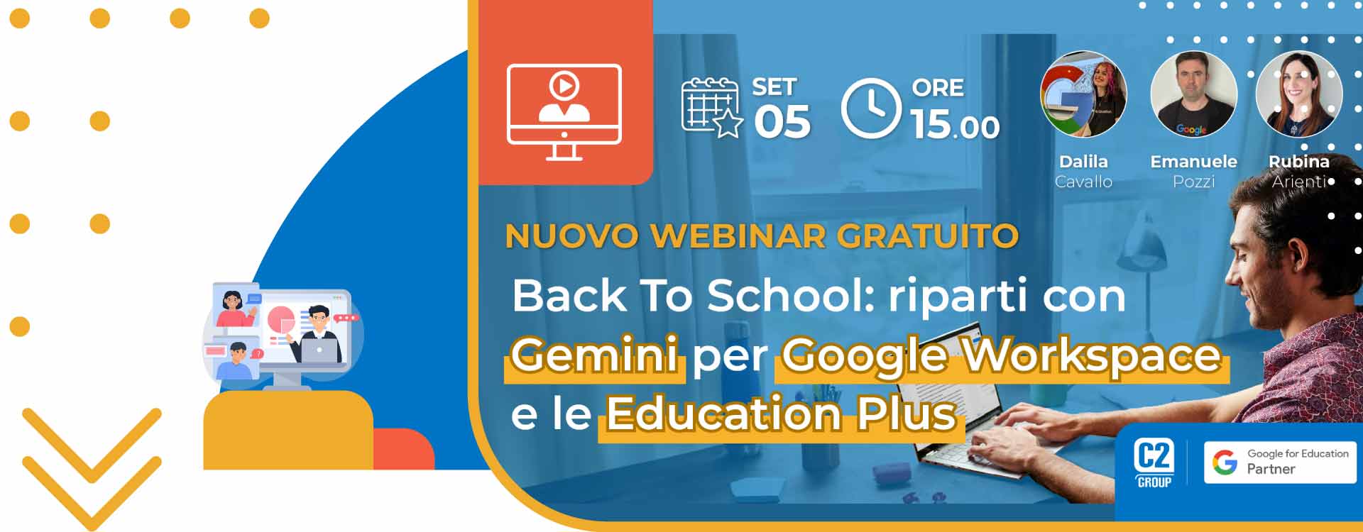 Preparati al Back to School con Gemini per Google Workspace e le Education Plus