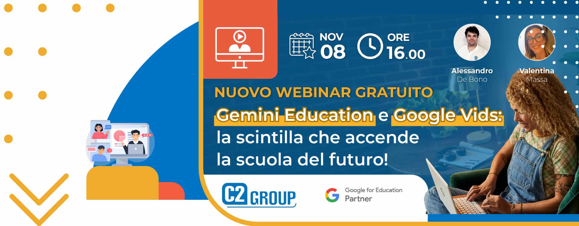 Gemini Education e Google Vids: strumenti innovativi per la scuola del futuro Webinar