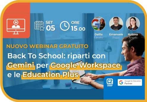 Preparati al Back to School con Gemini per Google Workspace e le Education Plus